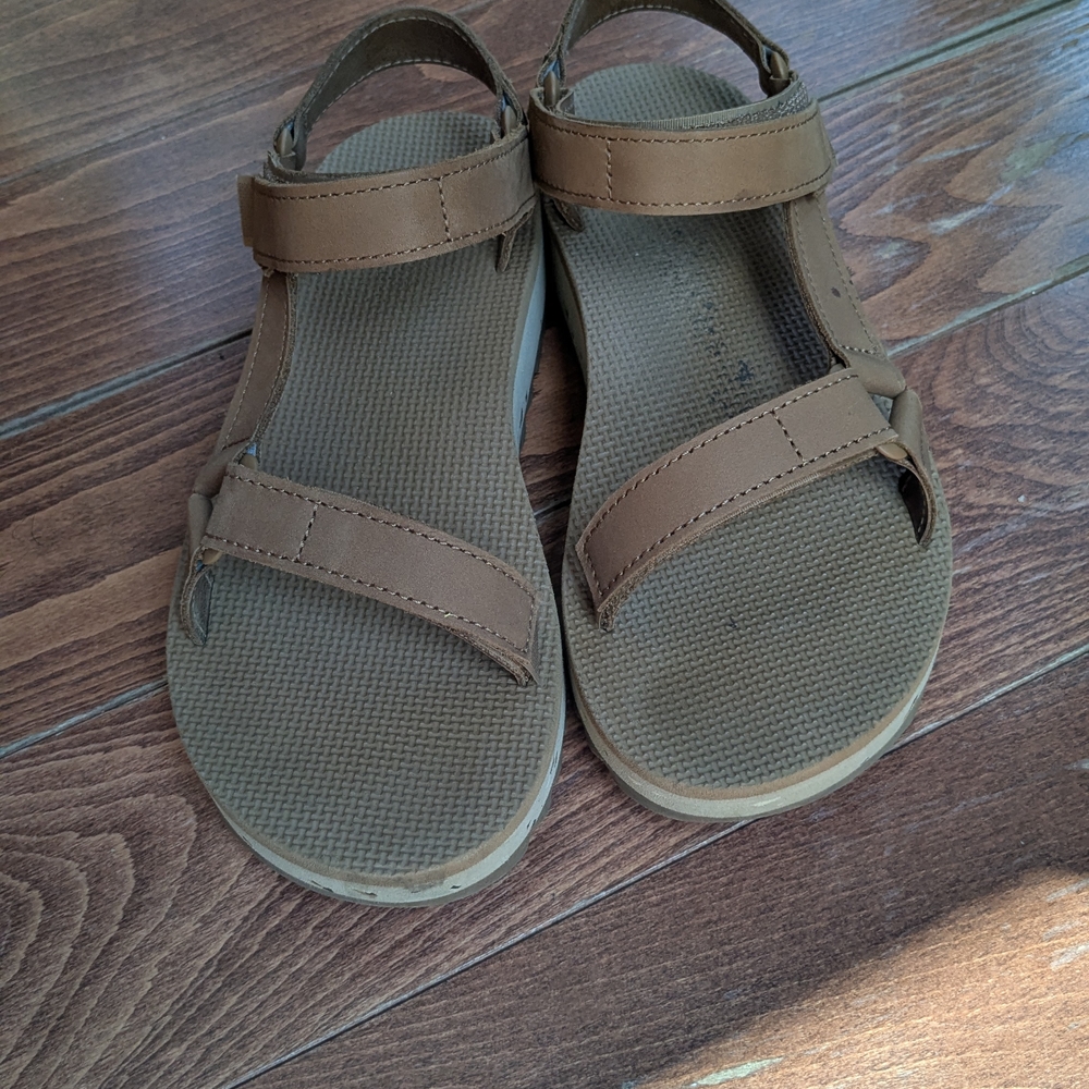 Teva Brown Tan Platform Sport Sandals - Picture 3 of 13